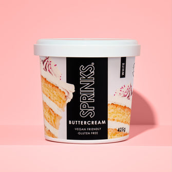 Sprinks White Buttercream 425gm– SugarTime Cake Decorating Australia