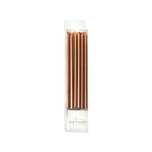 12cm Tall Rose Gold Candles (Pack of 12)