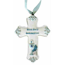 1st Communion Cross Blue and White 8cm