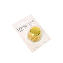 Mini Gold Foil Baking Cups 50 Pack