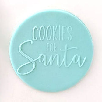 Acrylic Cookies for Santa Debosser Press