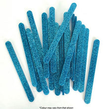 Acrylic Blue Glitter Popsicle Sticks 24pk