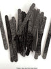 Acrylic Black Glitter Popsicle Sticks 24pk