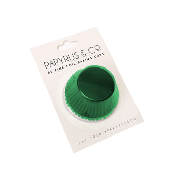 Standard Green Foil Baking Cups 50 Pack