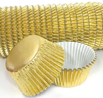 700 Gold Foil Baking Cups - 500 Pack