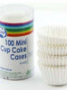 Mini White Cupcake Cases 100 Pack