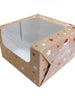 Merry Christmas Cake Box with Clear Window