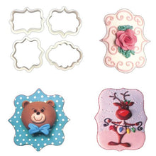 Assorted Plaque Cookie Cutters - 4 Pack