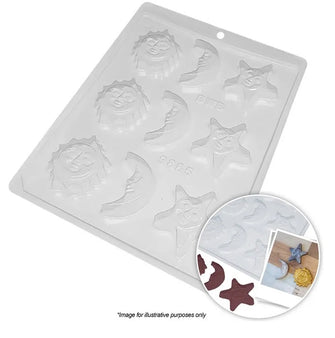 Moon Star and Sun Chocolate Mould