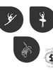 Ballerina Stencil Set of 3