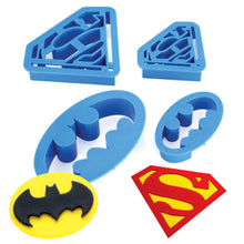 Batman and Superman Cookie Cutter Set