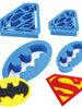 Batman and Superman Cookie Cutter Set