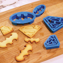 Batman and Superman Cookie Cutter Set