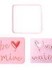 Be Mine Square Cookie Cutter and Embosser