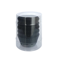 Black 390 Baking Cups 100 Pack