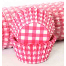 Hot Pink Gingham 500 Bulk Cupcake Cases
