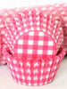 Hot Pink Gingham 500 Bulk Cupcake Cases