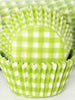 Lime Green Gingham 500 Bulk cupcake cases