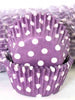 Purple Polka Dots 500 Bulk Cupcake Cases