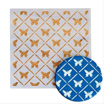 Butterfly Trellis Cookie Stencil