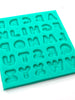 Silicone Mould Button Alphabet