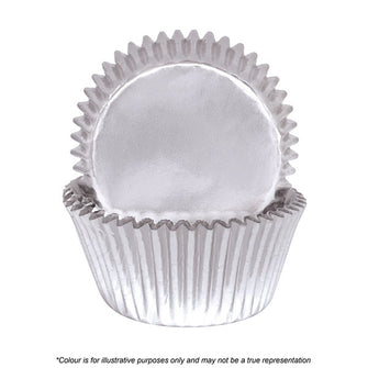 408 Silver Foil Baking Cups 72 Pack