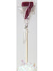 Glittered Pink Candle No. 7
