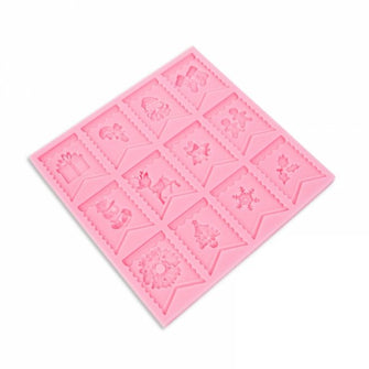 Christmas Bunting Silicone Mould