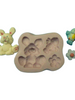 Easter Bunny Chick and Flower Mould