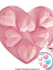 Pink 3D Geo Heart Silicone Mould