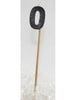 Glittered Black Candle No. 0