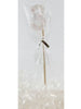 Glittered Pearl White Candle No. 3