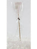 Glittered Pearl White Candle No. 7