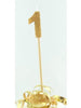 Glittered Gold Candle No. 1