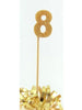 Glittered Gold Candle No. 8
