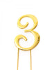 Number 3 Gold Topper