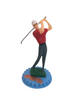 Golfer Man in Red Shirt