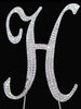 Diamante 7cm Letter H