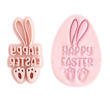 Happy Easter with Ears and Feet Embosser