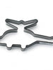 Cookie Cutter Black Helicopter 5in