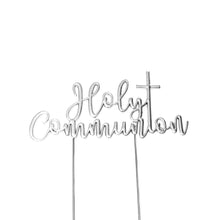 Holy Communion Silver Plated Cake Topper
