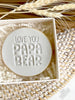 Little Biskut Love You Papa Bear Embosser