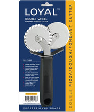 Loyal Double Wheel Cutter Plain & Serrated