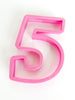 Large Number 5 Cookie Cutter