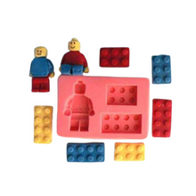 Lego Toy Blocks and Man Mould