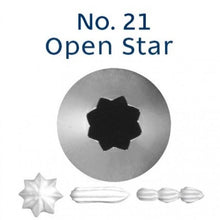 Loyal No 21 Open Star Icing Tip