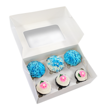Loyal White 6 Cupcake Box