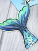 Mermaid Tail Blue Cookie Cutter 9.5cm