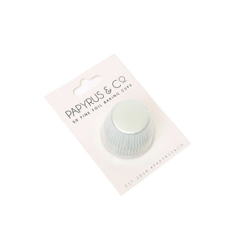 Mini White Foil Baking Cups 50 Pack