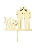 Mr & Mr Wood Cake Topper